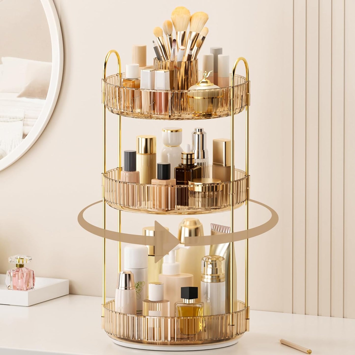 360° Rotating Cosmetic Organizer