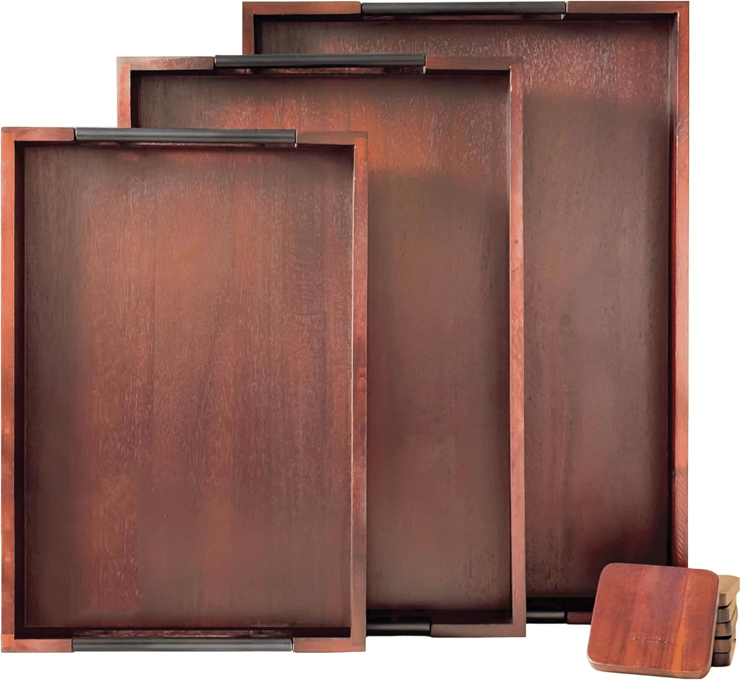 Bamboo Decorative Tray Set